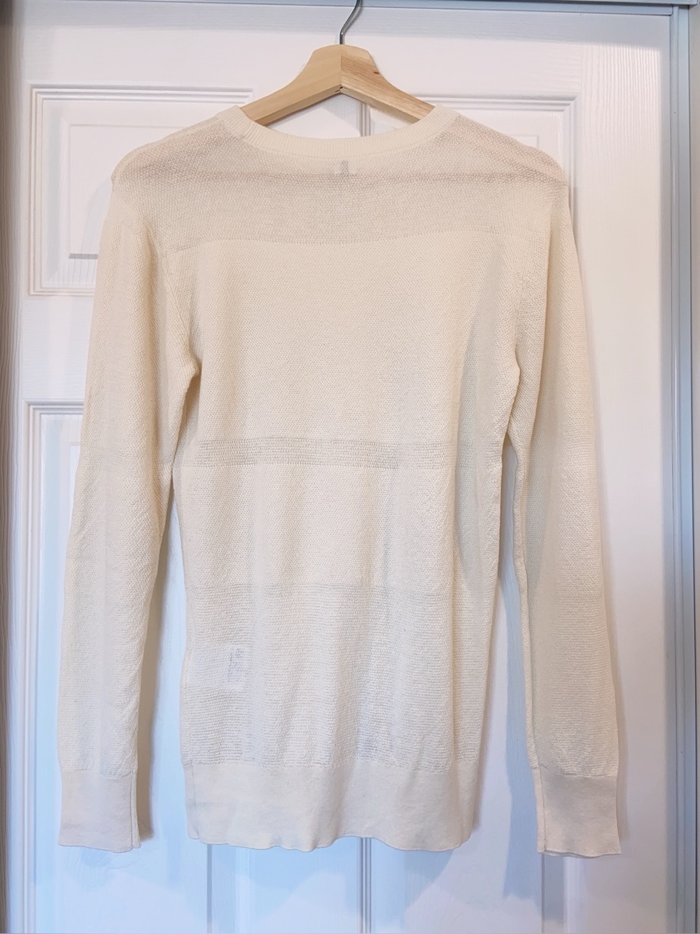 NWT $590 Toteme Paneled Cotton and Cashmere-Blend Sweater - Picture 7 of 9